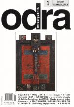 Kliknij aby powiększyć W styczniowym numerze MIESIĘCZNIKA „ODRA”: